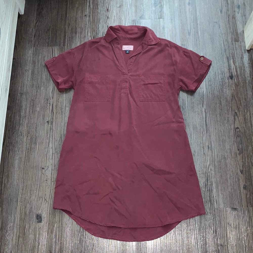 Like New Women’s Collared Shirt Dress with Pockets